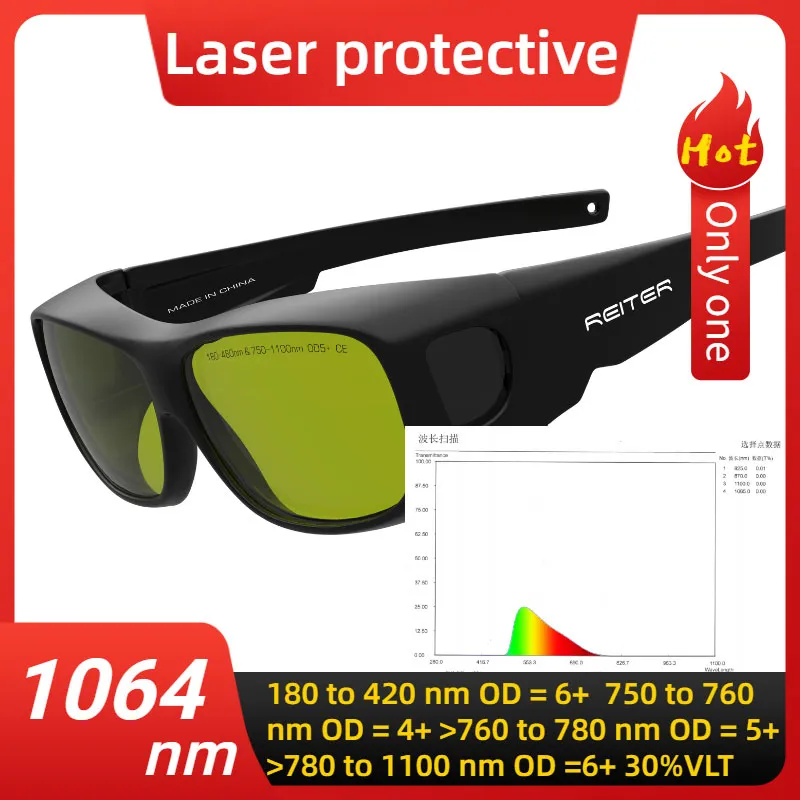 

1064nm infrared laser safety protective glasses IPL hair removal 650nm red 532nm green 450nm blue protection goggles