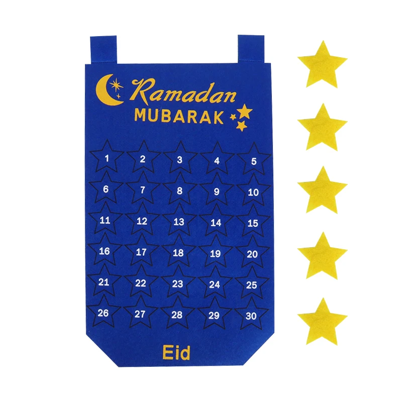 Ramadan Decoration Advent Calendar 2020 Eid Mubarak Hanging Felt Muslim Countdown Calendar for Eid Gifts Ramadan Mubarak decor
Ramadan Decoration Advent Calendar 2020 Eid Mubarak Hanging Felt Muslim Countdown Calendar for Eid Gifts Ramadan Mubarak decor