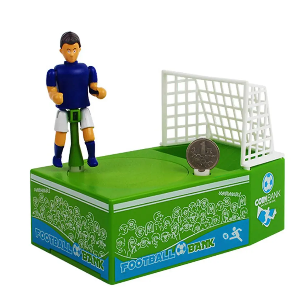 

Soccer Shooting Coin Bank Stealing Money Penny Piggy Bank Automatic Coin Grabing Eating Money Saving Box