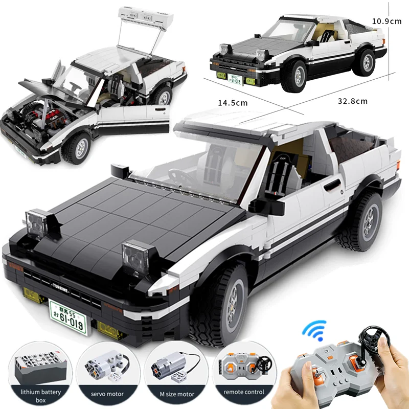 Initial D AE86 RC Cars Building Blocks Technic Vehicle Toy Pull Back Creator DIY Bricks Educational Toys For Children Boys Gifts
Initial D AE86 RC Cars Building Blocks Technic Vehicle Toy Pull Back Creator DIY Bricks Educational Toys For Children Boys Gifts