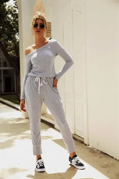 UIDEAZONE One Shoulder Off Solid Jumpsuit Woman Lace Up Waist Full Length Pants Loose Style Comfortable Streetwear Female
UIDEAZONE One Shoulder Off Solid Jumpsuit Woman Lace Up Waist Full Length Pants Loose Style Comfortable Streetwear Female