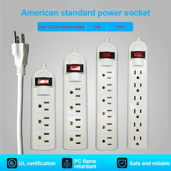 Smart Home Electronic Power Strip Socket U.S. Power Socket UL Certification American Standard Plug Interface Household Items
Smart Home Electronic Power Strip Socket U.S. Power Socket UL Certification American Standard Plug Interface Household Items