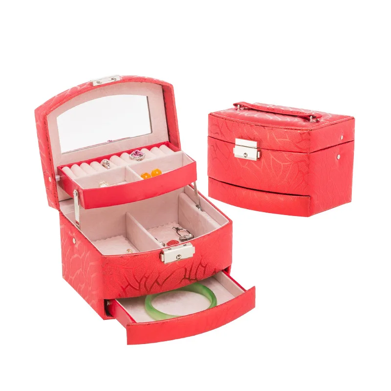 New Style Three Layer Large Capacity Drawer Jewellery Box Pu Hide Substance South Korea Jewelry Storage Box Wholesale
New Style Three Layer Large Capacity Drawer Jewellery Box Pu Hide Substance South Korea Jewelry Storage Box Wholesale
