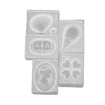 5Pcs Handmade Pumpkin Clover Shell Ice Cream Beauty Silicone Mold Kit UV Resin Epoxy Resin Mold Jewelry Making Tools
5Pcs Handmade Pumpkin Clover Shell Ice Cream Beauty Silicone Mold Kit UV Resin Epoxy Resin Mold Jewelry Making Tools