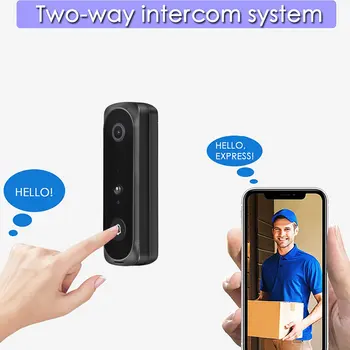 V5 Smart Wifi Video Doorbell Wifi Video Cat Eye Doorbell Door Bell Visual Recording Monitor Phone 1920 * 1080P Wireless Color
V5 Smart Wifi Video Doorbell Wifi Video Cat Eye Doorbell Door Bell Visual Recording Monitor Phone 1920 * 1080P Wireless Color