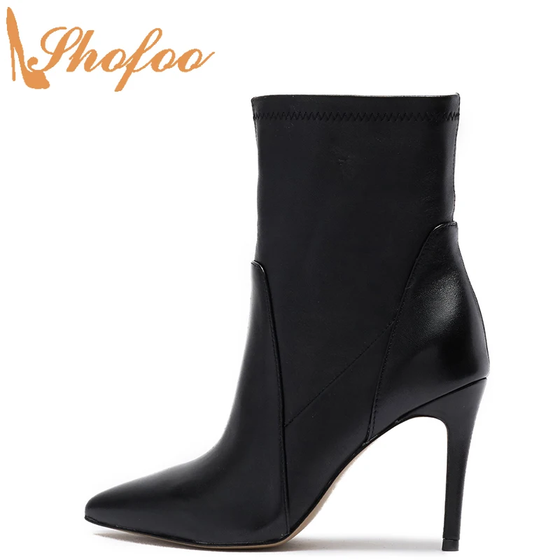 Black Stilettos Woman Ankle Boots High Thin Heels Pointed Toe Booties Large Size 12 16 Ladies Fashion Sexy Mature Shoes Shofoo
Black Stilettos Woman Ankle Boots High Thin Heels Pointed Toe Booties Large Size 12 16 Ladies Fashion Sexy Mature Shoes Shofoo