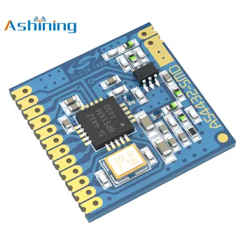Low Power Consumption RF AS4432-SMD 434MHz Wireless Module Modbus RTU Stable Transmitter Receiver SI4432 SMD 20dBm
Low Power Consumption RF AS4432-SMD 434MHz Wireless Module Modbus RTU Stable Transmitter Receiver SI4432 SMD 20dBm