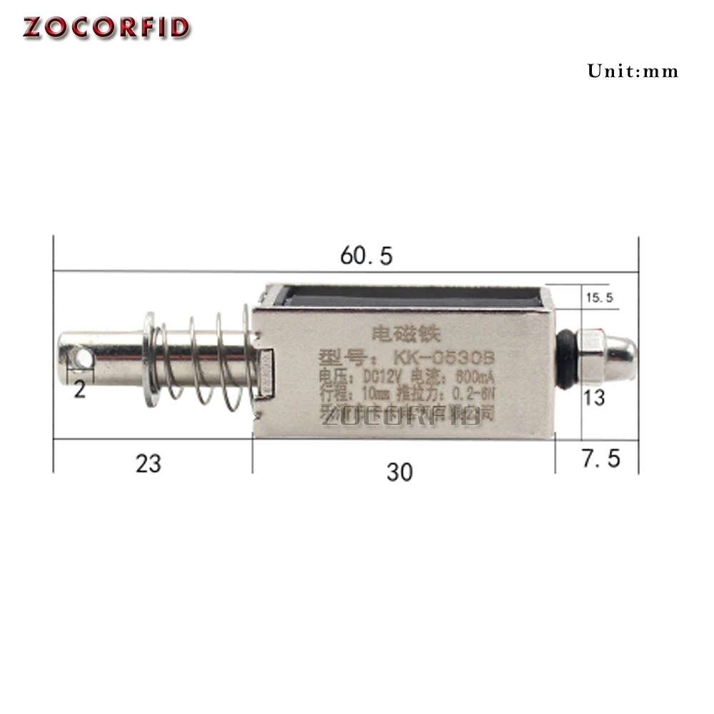 0530B DC 6V 12V 24V Push & Pull Тип открытая рамка Электромагнит keepping сила 5N Путешествия 10 мм линейный соленоид 
0530B DC 6V 12V 24V Push & Pull Тип открытая рамка Электромагнит keepping сила 5N Путешествия 10 мм линейный соленоид