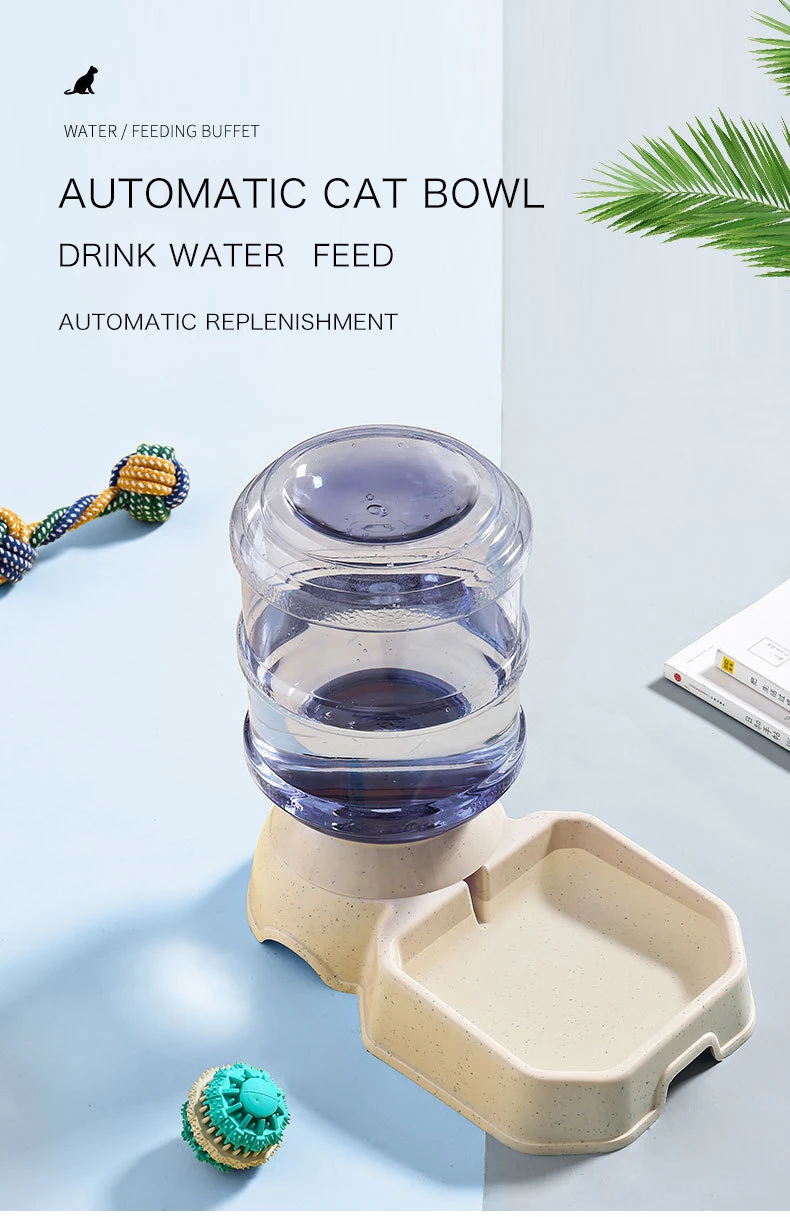 Pet Water Dispenser & Automatic Feeder Image