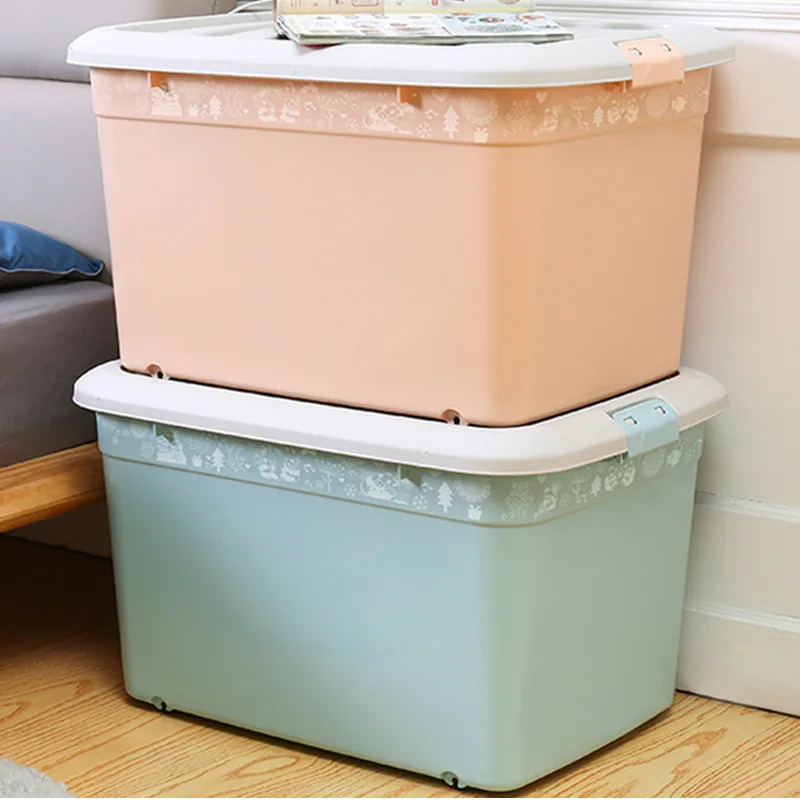 Wozhiwo Extra Large Plastic Storage Box Storage Clothes Blanket Household Finishing Box Pulley Large Size Box Sub-
Wozhiwo Extra Large Plastic Storage Box Storage Clothes Blanket Household Finishing Box Pulley Large Size Box Sub-