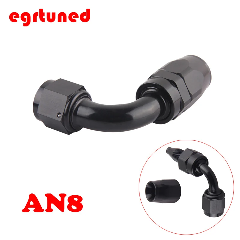 AN8 Straight 45 90 180 Degree Oil Fuel Swivel Hose End Fitting Oil Hose End Adaptor Kit Black JT41
AN8 Straight 45 90 180 Degree Oil Fuel Swivel Hose End Fitting Oil Hose End Adaptor Kit Black JT41