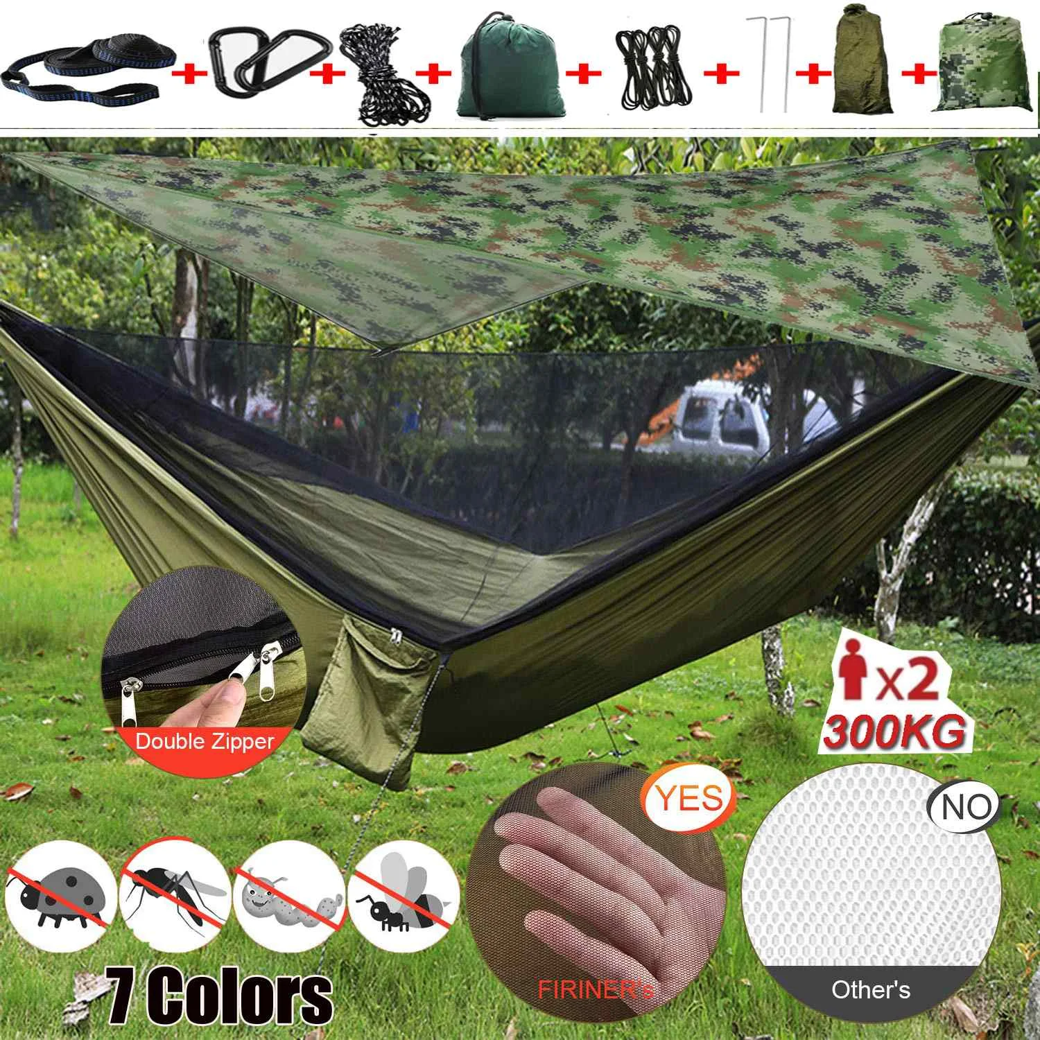 Ultralight Outdoor Camping Mosquito Net and Hammock Shelter Keep Insect Away Backpacking Tent For 1-2 Person Fishing Accessories
Ultralight Outdoor Camping Mosquito Net and Hammock Shelter Keep Insect Away Backpacking Tent For 1-2 Person Fishing Accessories