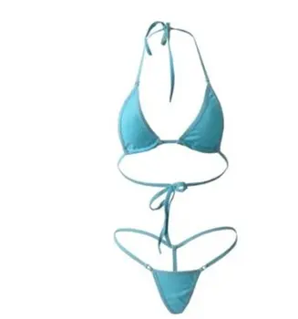 Sexy Women Micro Thong Underwear G-String Bra Mini Bikini Swimwear Sleepwear U90E 
Sexy Women Micro Thong Underwear G-String Bra Mini Bikini Swimwear Sleepwear U90E