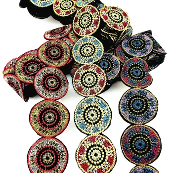 1 Yard 3D Circle Lace Trims Ethnic Style Embroidered Appliqued Lace Ribbon for DIY Sewing Decoration for Dress
1 Yard 3D Circle Lace Trims Ethnic Style Embroidered Appliqued Lace Ribbon for DIY Sewing Decoration for Dress