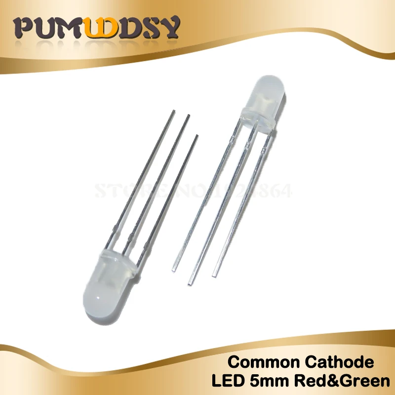 100pcs LED 5mm Round Diffused Red & Green two Color Common cathode LED Diode Light Emitting Diode
100pcs LED 5mm Round Diffused Red & Green two Color Common cathode LED Diode Light Emitting Diode