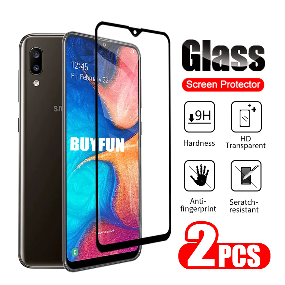2pcs Protective Glass For Samsung Galaxy A50 A50s A40 Screen Protector on for A30s A30 A20s A20e A20 HD Safety | Мобильные телефоны