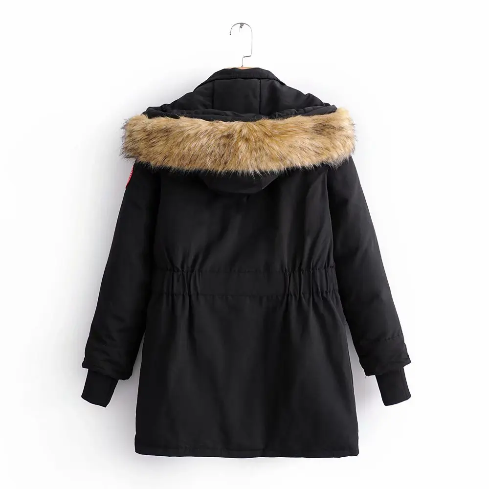 2019 Autumn And Winter New Style Europe And America WOMEN'S Dress Versitile Fashion Hooded Parker Cotton-padded Clothes Loose-Fi 
2019 Autumn And Winter New Style Europe And America WOMEN'S Dress Versitile Fashion Hooded Parker Cotton-padded Clothes Loose-Fi