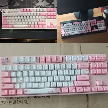 OEM PBT Cherry Blossom Keycap Mechanical Keyboard Keycaps Dye-Sublimation Keycap M2EC
OEM PBT Cherry Blossom Keycap Mechanical Keyboard Keycaps Dye-Sublimation Keycap M2EC
