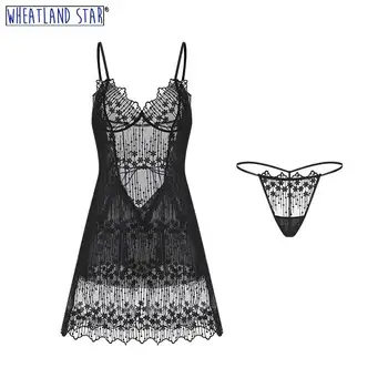 Night Gowns Dress Thong Thin Summer Floral Mesh Sleeping Dress Embroidery Women's Lingerie 2020 Intimates Underwear & Sleepwears
Night Gowns Dress Thong Thin Summer Floral Mesh Sleeping Dress Embroidery Women's Lingerie 2020 Intimates Underwear & Sleepwears