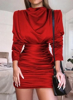 Womens Bodycon Dress Long Sleeve Round Neck Dresses Party Evening Club Mini Short Dress
Womens Bodycon Dress Long Sleeve Round Neck Dresses Party Evening Club Mini Short Dress