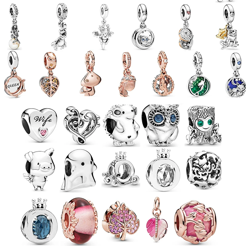 New 925 Sterling Silver Fashion Owl Hedgehog Dragon Crown Beads Fit for dkg Women's Charm Bracelet DIY Jewelry
New 925 Sterling Silver Fashion Owl Hedgehog Dragon Crown Beads Fit for dkg Women's Charm Bracelet DIY Jewelry