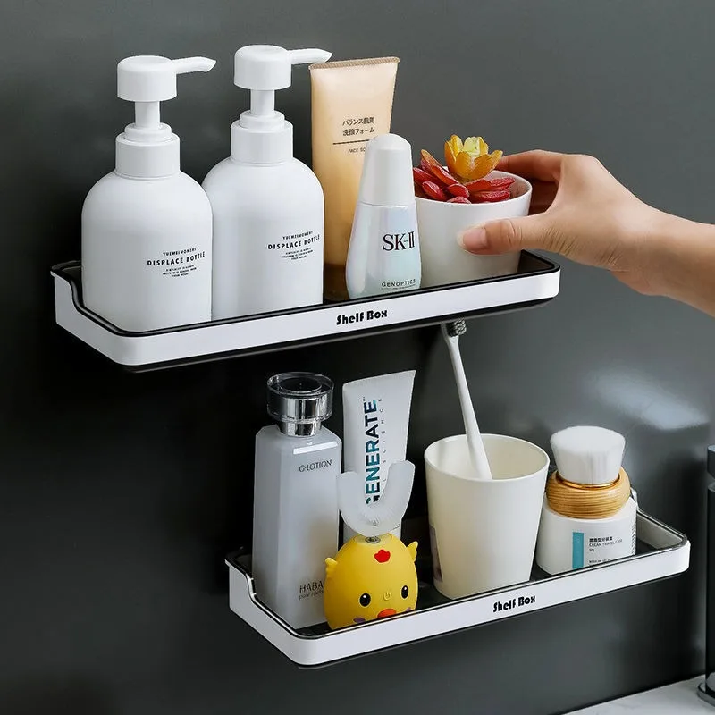 Household High-Quality Frosted Wall-Mounted Non-Perforated Transparent Shelf Bathroom Kitchen Supplies Storage Rack Waterproof
Household High-Quality Frosted Wall-Mounted Non-Perforated Transparent Shelf Bathroom Kitchen Supplies Storage Rack Waterproof