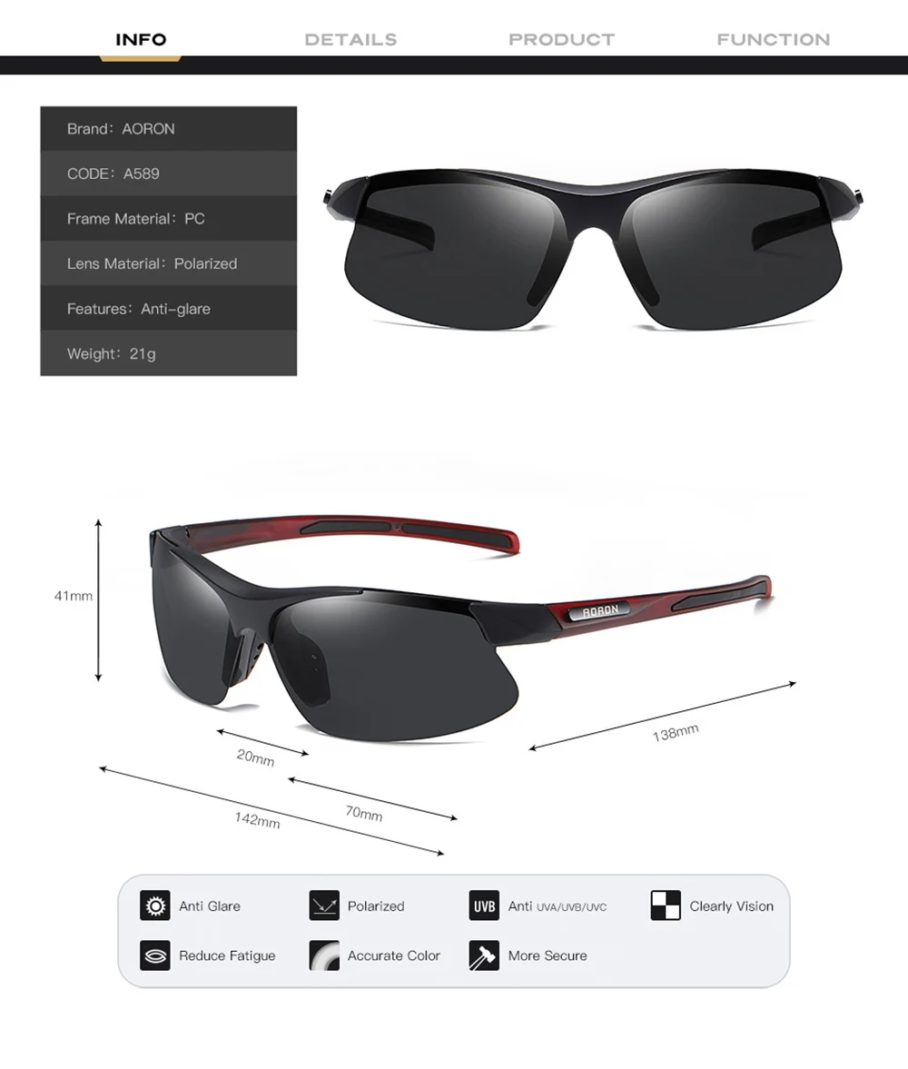 Photochromic Men Women Bicycle Glasses Color Change MTB Road Bike Sunglasses Polarized Cycling Eyewear Riding Goggles BC0329 (15)