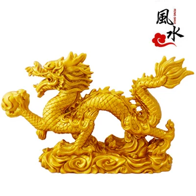 

new twelve zodiac dragon imitation copper dragon Hanlong lucky town house opening Home Furnishing jewelry s decorationroom Art