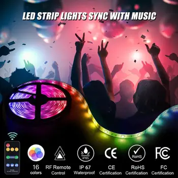 5/10m Led Strip Light With Remote Control Diode Tape Bluetooth Controller Power Dc 12v Adapter For Home Decor
5/10m Led Strip Light With Remote Control Diode Tape Bluetooth Controller Power Dc 12v Adapter For Home Decor
