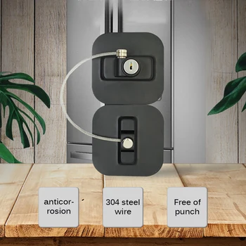 Refrigerator Lock Black Round 3 Digital Password Door Restrictor Cable Baby Safe Device refrigerator lock Punch-free
Refrigerator Lock Black Round 3 Digital Password Door Restrictor Cable Baby Safe Device refrigerator lock Punch-free