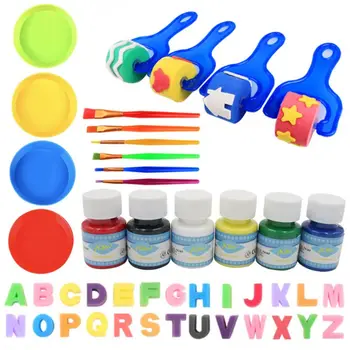 46Pcs/Set DIY Graffiti Plastic Handle Roller Sponge Brush Children Drawing Toys R2JB
46Pcs/Set DIY Graffiti Plastic Handle Roller Sponge Brush Children Drawing Toys R2JB