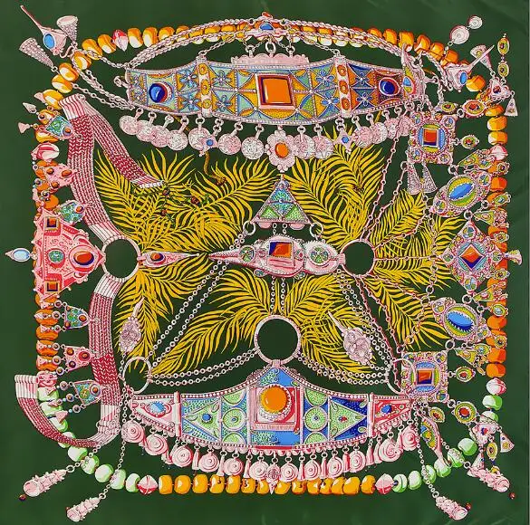 130cm Silk Scarf Women Large Shawls Fashion Diamond Pendant Design Square Bandana Luxury Kerchief Hijab Scarf Female Foulards
130cm Silk Scarf Women Large Shawls Fashion Diamond Pendant Design Square Bandana Luxury Kerchief Hijab Scarf Female Foulards