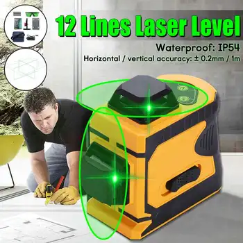 Laser Level 12 Lines 3D Level Self-Leveling 360 Horizontal And Vertical Cross Super Powerful Green Laser Level Indoor Outdoor
Laser Level 12 Lines 3D Level Self-Leveling 360 Horizontal And Vertical Cross Super Powerful Green Laser Level Indoor Outdoor