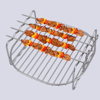 Air Fryer Accessories Air Fryer Rack Set of 3 Multi-purpose 7 Inch Double Layer Rack Metal Holder for Kitchen Tools YU-H
Air Fryer Accessories Air Fryer Rack Set of 3 Multi-purpose 7 Inch Double Layer Rack Metal Holder for Kitchen Tools YU-H
