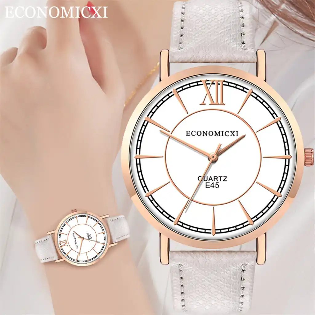 hot sell womens leather strap quartz watch ladies fashion dress
