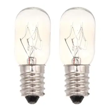 

2PCS E14 Oven Light Refrigerator Light Bulb 220-230V Fridge Light Bulb Retro Tungsten Filament Lamp Replacement Bulbs (25W)