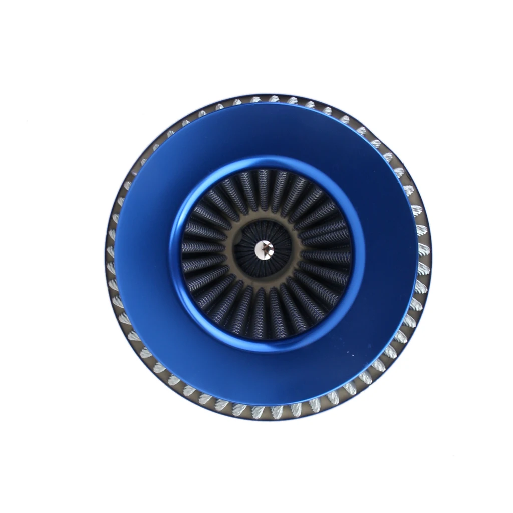 76mm Performance High Flow Cold Air Intake Cone Replacement Dry Filter -Blue 76mm Performance High Flow Cold Air Intake Cone Replacement Dry Filter -Blue