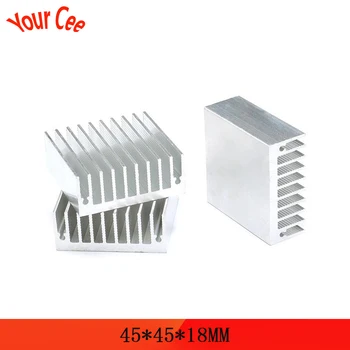 1 pc Heatsink 45x45x18mm power amplifier Aluminum heatsink heat sink high quality radiator Module radiator special for cooling
1 pc Heatsink 45x45x18mm power amplifier Aluminum heatsink heat sink high quality radiator Module radiator special for cooling
