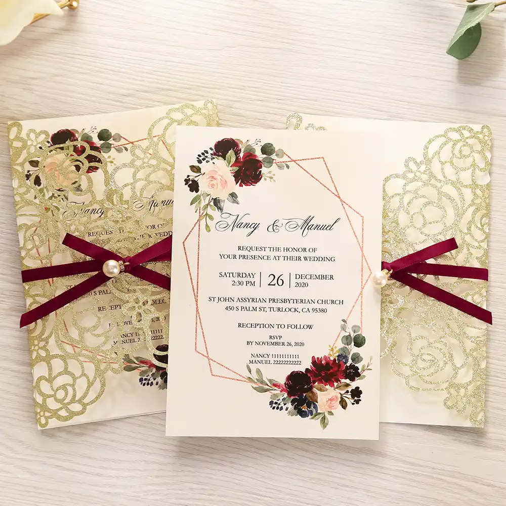 invitation cards for wedding / party / quinceanera / anniversary