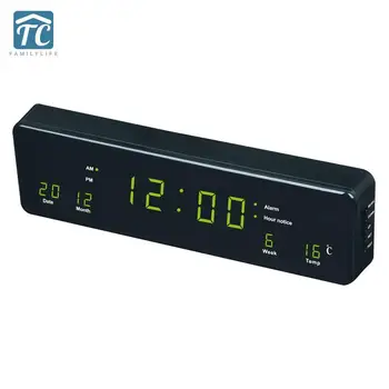 Smart Alarm Clock Led Calendar Rectangular Plug-in Wall Clocks Monitor Blue Light Green
Smart Alarm Clock Led Calendar Rectangular Plug-in Wall Clocks Monitor Blue Light Green