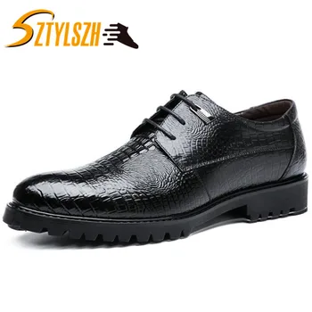 Autumn And Winter Quality Patent Leather crocodile Grain Shoe Men Classic Dress Shoes Male Formal Office Business Driving Shoes 
Autumn And Winter Quality Patent Leather crocodile Grain Shoe Men Classic Dress Shoes Male Formal Office Business Driving Shoes