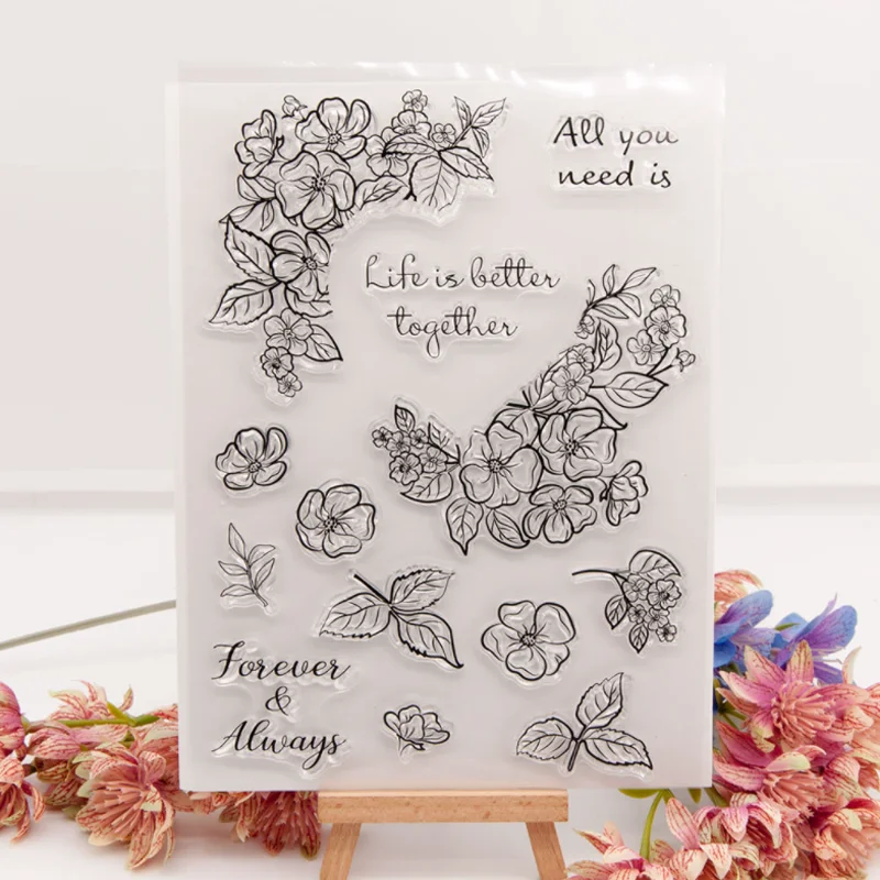 1 Sheets Flower Leaf Transparent Silicone Stamp Cutting DIY Hand Account Scrapbook Rubber Coloring Embossed Diary Decor Reusable
1 Sheets Flower Leaf Transparent Silicone Stamp Cutting DIY Hand Account Scrapbook Rubber Coloring Embossed Diary Decor Reusable