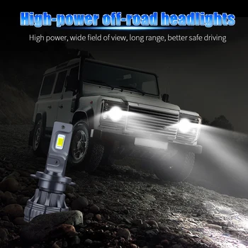 2pcs Car LED Headlight Bulb Fog Light H11 9006 HB4 9005 HB3 H4 H7 H8 H1 for ford focus 2 mk2 3 mk3 fiesta mk7 mondeo mk4 4 mk5