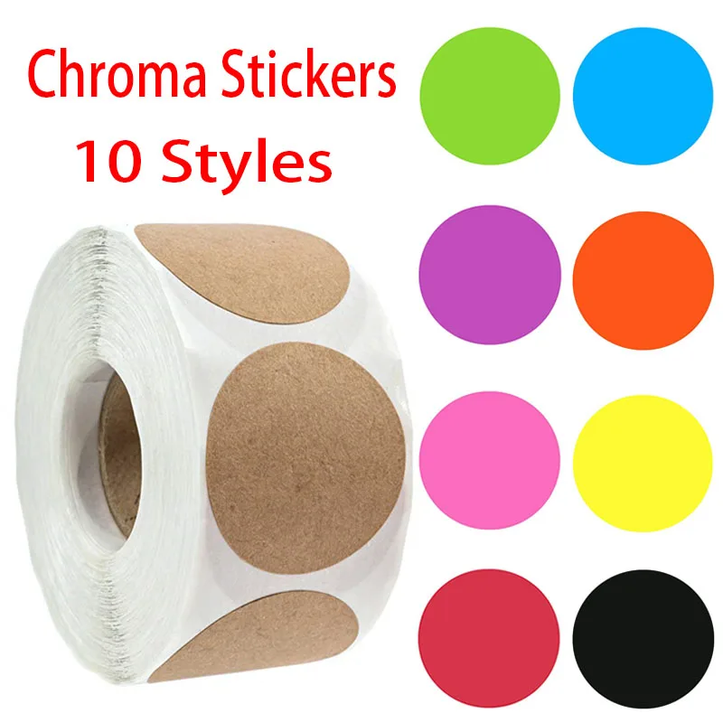 Chroma Label Color Code Dot Labels Stickers 10 Styles Red, Black, White, Teacher Supplies Stationery Stickers 500Pcs Per Roll
Chroma Label Color Code Dot Labels Stickers 10 Styles Red, Black, White, Teacher Supplies Stationery Stickers 500Pcs Per Roll