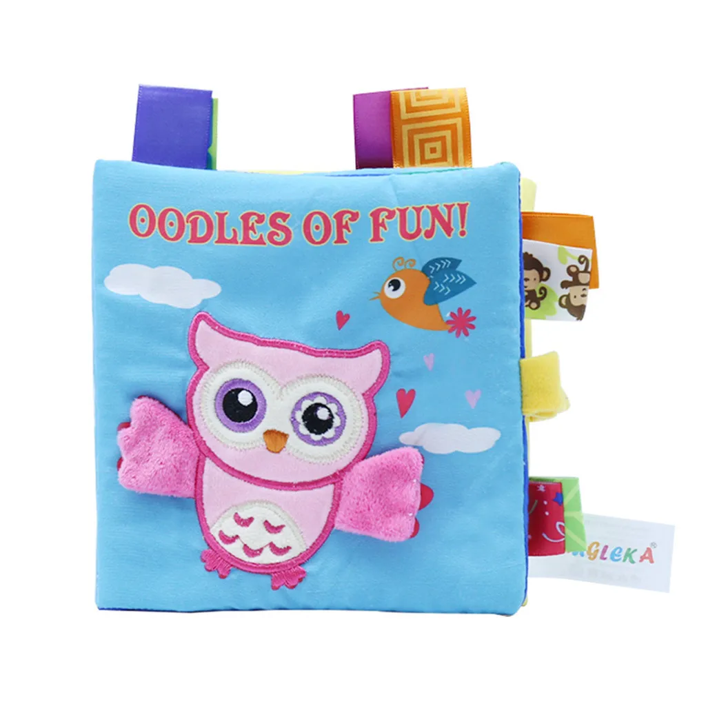 Baby Kids Intelligence Development Animal Cloth Book Educational Cognize Toys Toddler learning tools Interaction Toys #B