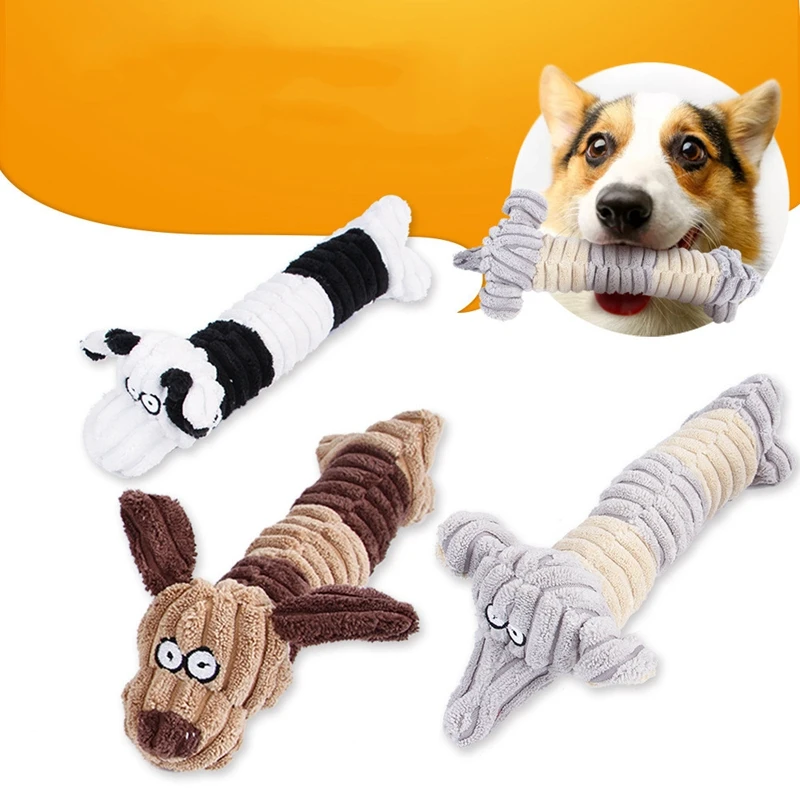 Pet Dog Toy Plush Sound Squeaker Toys for Dog Cat Sheep Elephant Stuffed Durable Dogs Chew Toy Dolls Animal Training Products
Pet Dog Toy Plush Sound Squeaker Toys for Dog Cat Sheep Elephant Stuffed Durable Dogs Chew Toy Dolls Animal Training Products