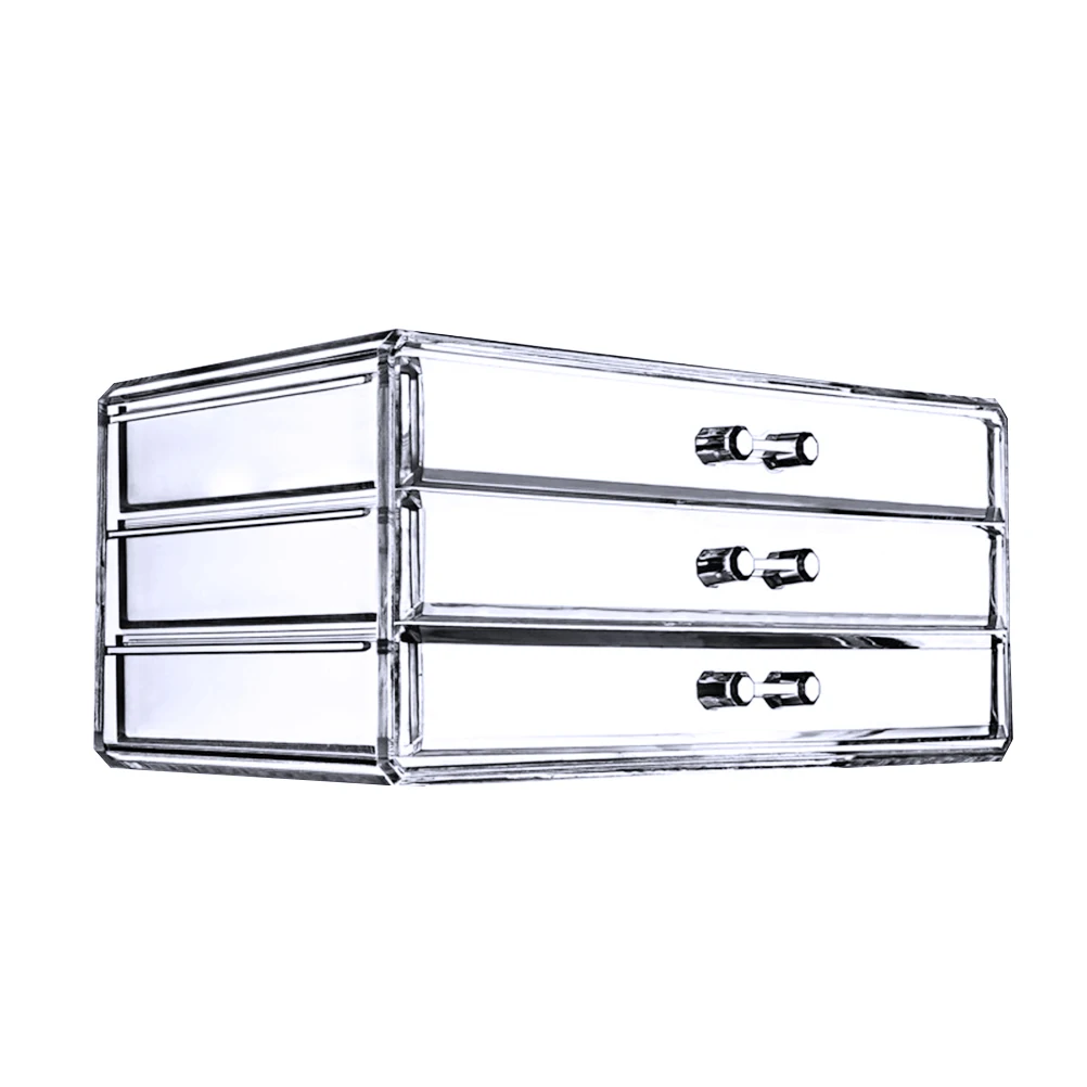 1pc 3 Tier Makeup Organizer Plastic Large Capacity Transparent Make Up Jewelry Cosmetic Holder Drawer Storage Box
1pc 3 Tier Makeup Organizer Plastic Large Capacity Transparent Make Up Jewelry Cosmetic Holder Drawer Storage Box