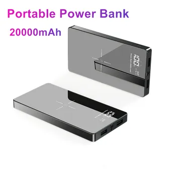 20000mAh Wireless Power Bank Mirror Screen LED Display Type-C Portable Powerbank for iPhone 11 pro 8 Xiaomi mi 9 Battery Charger
20000mAh Wireless Power Bank Mirror Screen LED Display Type-C Portable Powerbank for iPhone 11 pro 8 Xiaomi mi 9 Battery Charger