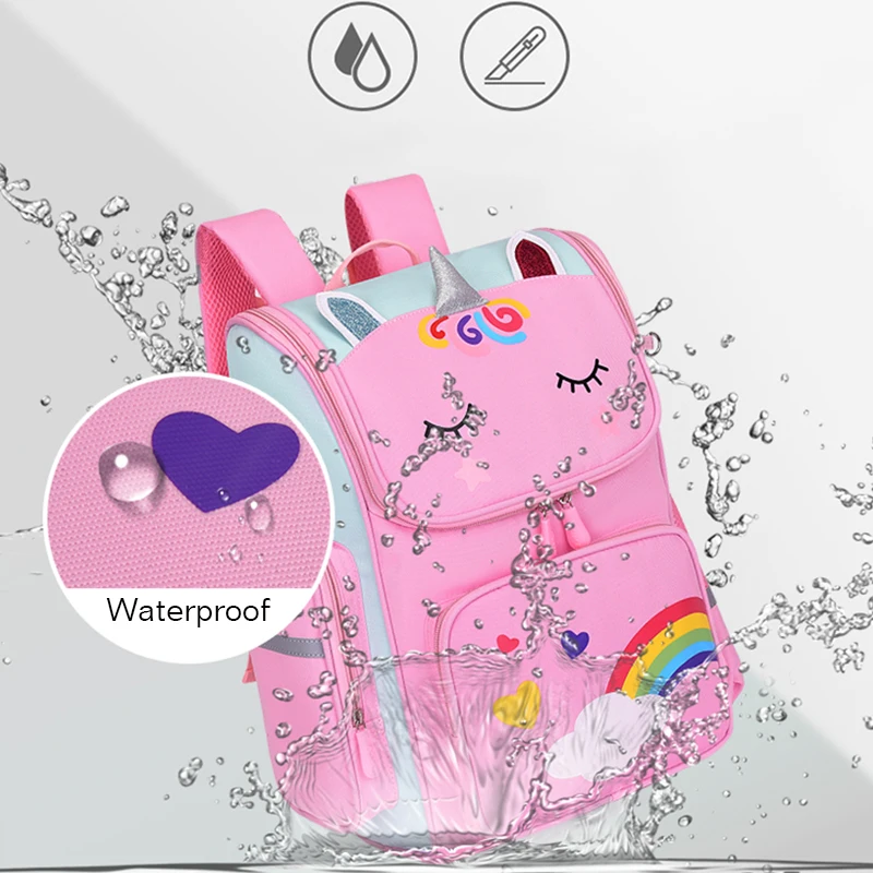 3D Unicorn Waterproof Primary School Bags for Girls 3D Unicorn Waterproof Primary School Bags for Girls