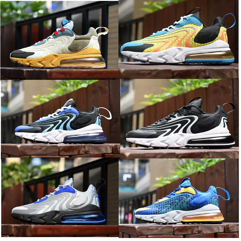

New Fashion React ENG Travis Scotts Running shoes cushion Bauhaus Hyper mesh Mens stylist sports shoes Sneakers Trainer